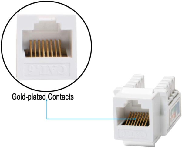 CAT6 Keystone Jack 90deg (10Pc)
