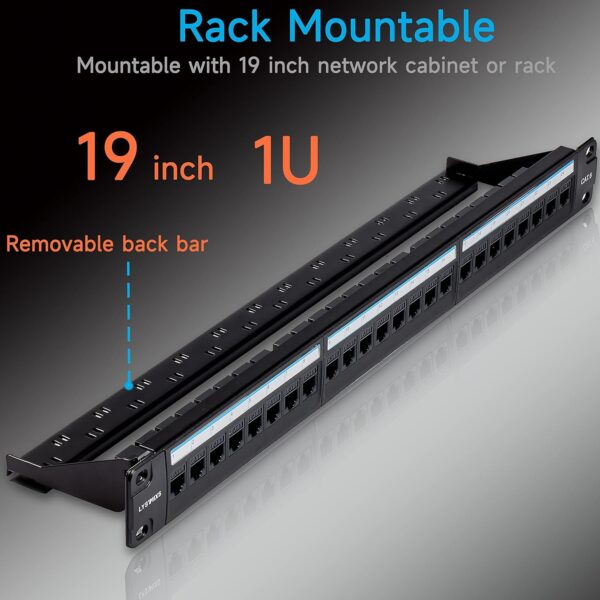 OneLink 24port STP Patch Panel Loaded Cat6UTP Coupler 24pc