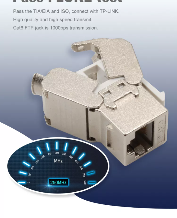 CAT7 STP Shielded Keystone Jack Toolless (10Pc)