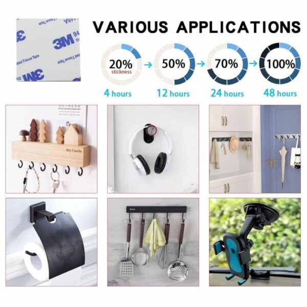 Heavy Duty Double Sided Adhasive 12 pc Pad  40mm x 40mm