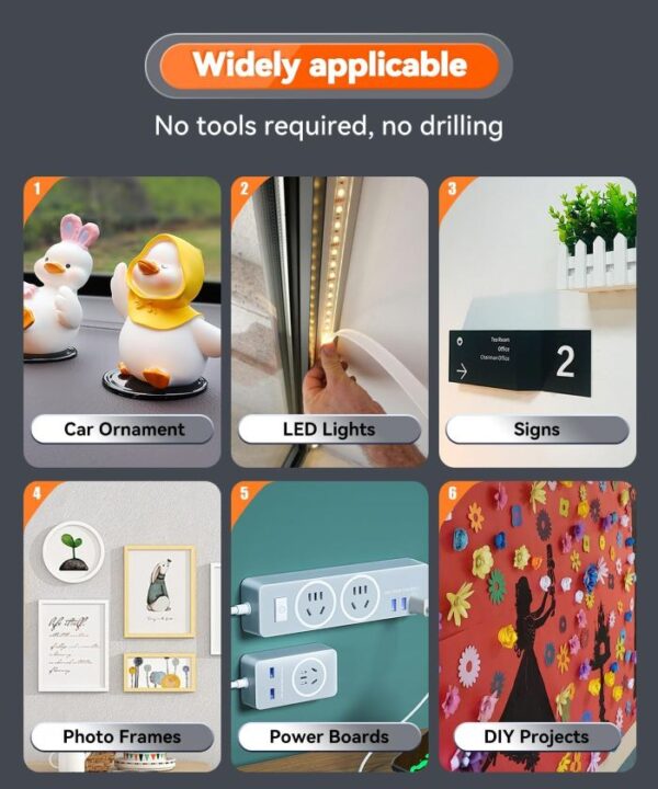 Indutrial Double Sided Acrylic Foam Adhasive VHB Tape Heavy Duty 12mm